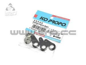 KO Propo Servo Horn en carbono y aluminio (3 medidas) - Imagen 1